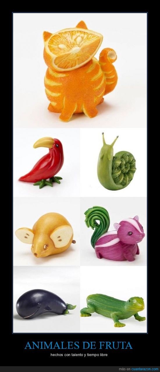 Animales de fruta